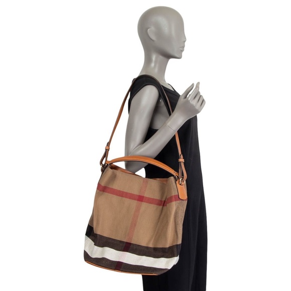 Authentic Burberry Ashby House Checked Hobo Bag & Pochette - Picture 3 of 16